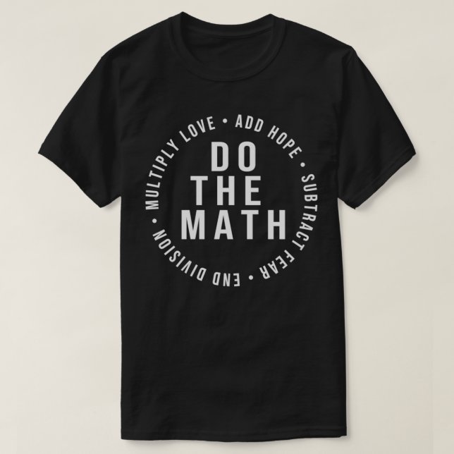 Gör matematikpresenten för kvinnor och man t shirt (Design framsida)