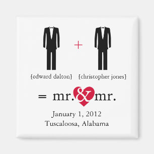 Gör Math Gay Spara datum magneter