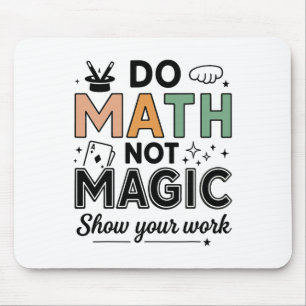 Gör matte inte magi Rolig matematiklärare tillbaka Musmatta