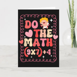Gör Matteekvationen Alla hjärtans dag Matematiklär Kort
