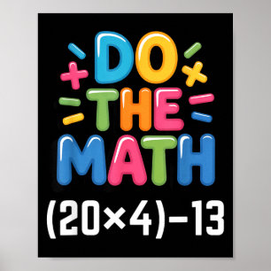 Gör Matten (20x4)-13 Sex Sju 6-7 Humor Lärare Poster