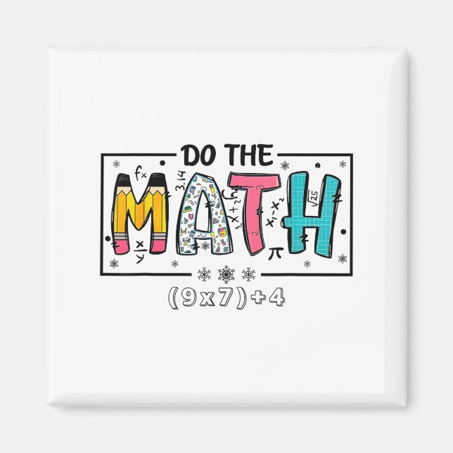 Gör Matten 67 Matematiklärare Sex Magnet (Framsidan)