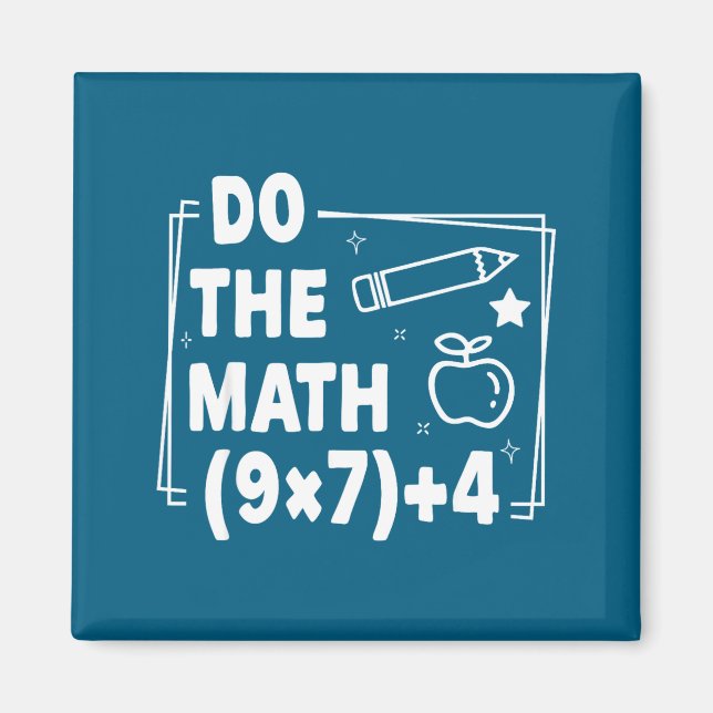 Gör Matten 67 Meme Pemdas Grundskola Magnet (Framsidan)