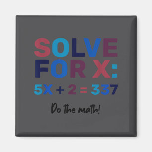 Gör Matten 67 Meme Rollig Sex Sju, Algebra Undervi Magnet
