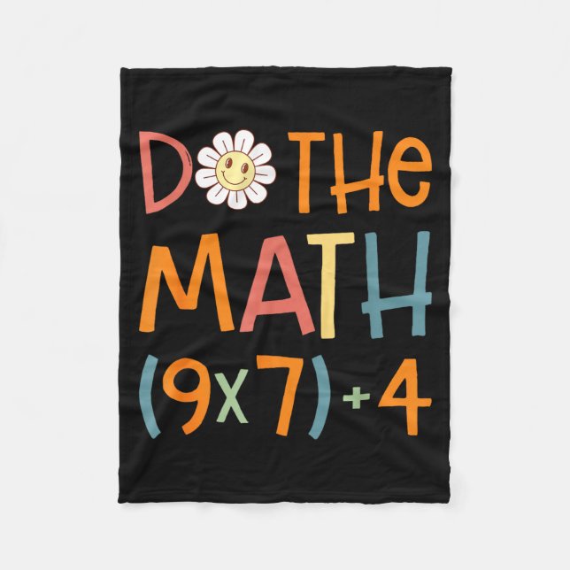 Gör Matten 67 Meme Rollig Sex Sju Matematiklärare  Fleecefilt (Framsidan)
