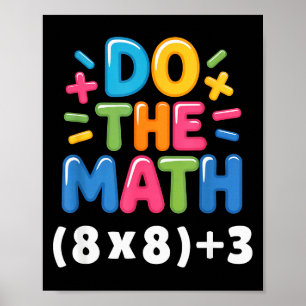 Gör Matten (8x8)+3 Sex Sju 6-7 Humor Lärare Gi Poster