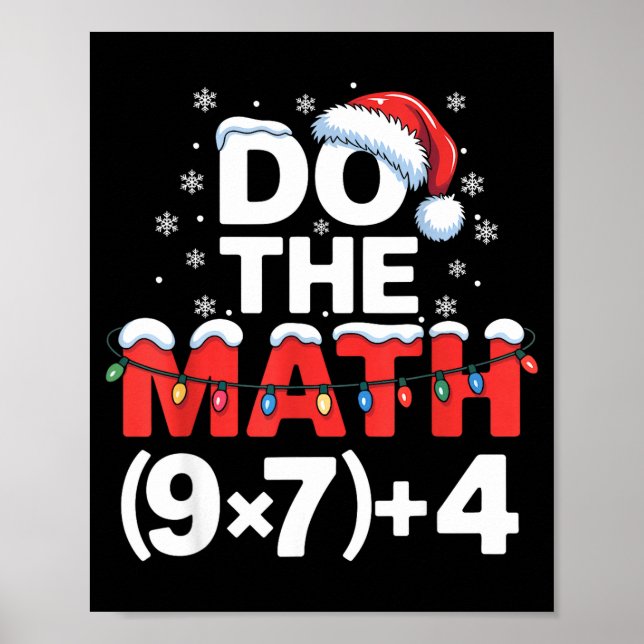 Gör Matten Meme 6 7 Rolig Jul Holiday Humor Poster (Framsidan)