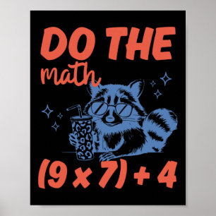 Gör Matten Rolig Matematiklärare 6 7 Tvättbjörn Se Poster