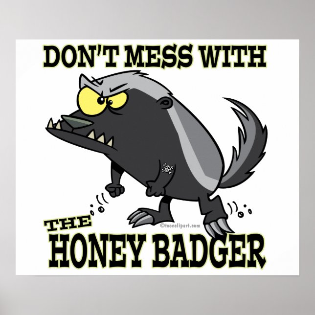 GÖR  MED HONEY BADGER POSTER (Framsidan)