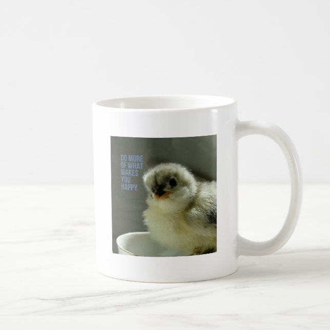 Gör mer av det som får dig att Lycklig Chick Sits  Kaffemugg (Höger)