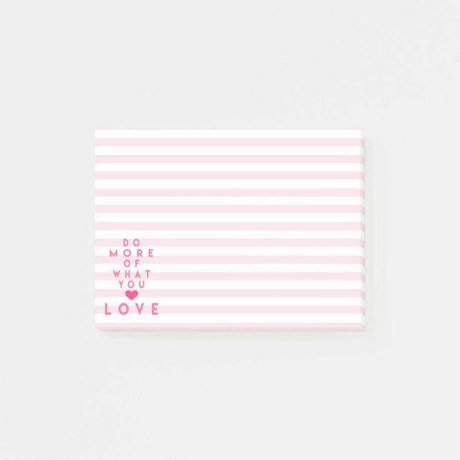 Gör mer av vad du älskar, inspirera Posta- Post-it Block (Framsida)