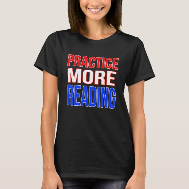 Gör mer läsning t shirt (Framsida)