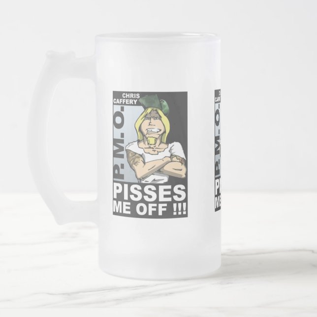 Gör mig av med frostat glas Mugg 16 oz (Vänster)