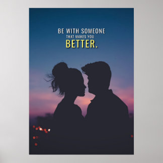 Gör mig bättre Romantic Kärlek par Poster