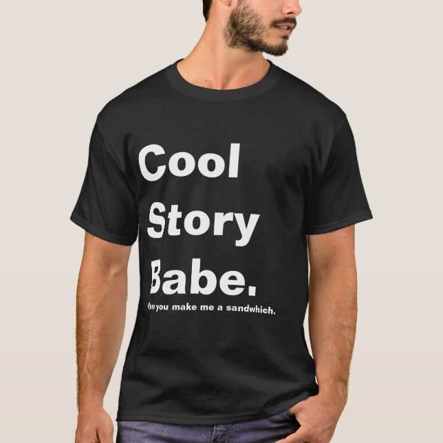 Gör mig en smörgås t-shirt (Framsida)