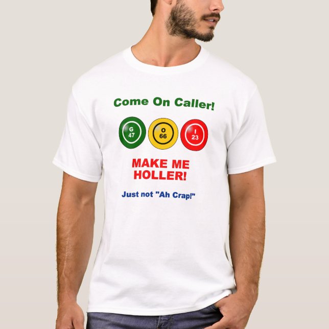 Gör mig hojta - inte ah skiten tee shirt (Framsida)