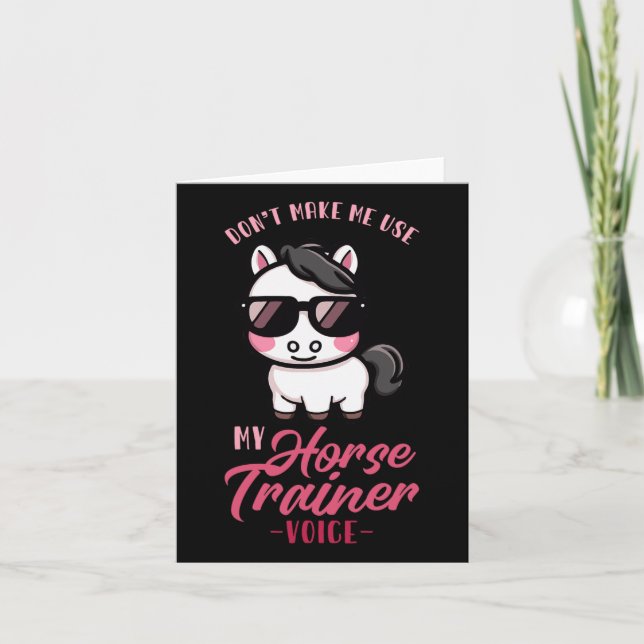 Gör mig inte Använda min hästtränare i Equestri Kort (Framsida)