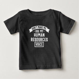 Gör mig inte använda min röst, roligt jobb t shirt