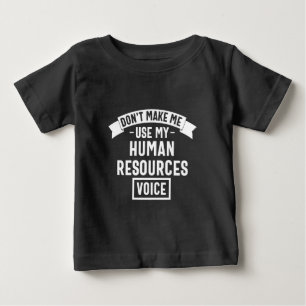 Gör mig inte använda min röst, roligt jobb t shirt