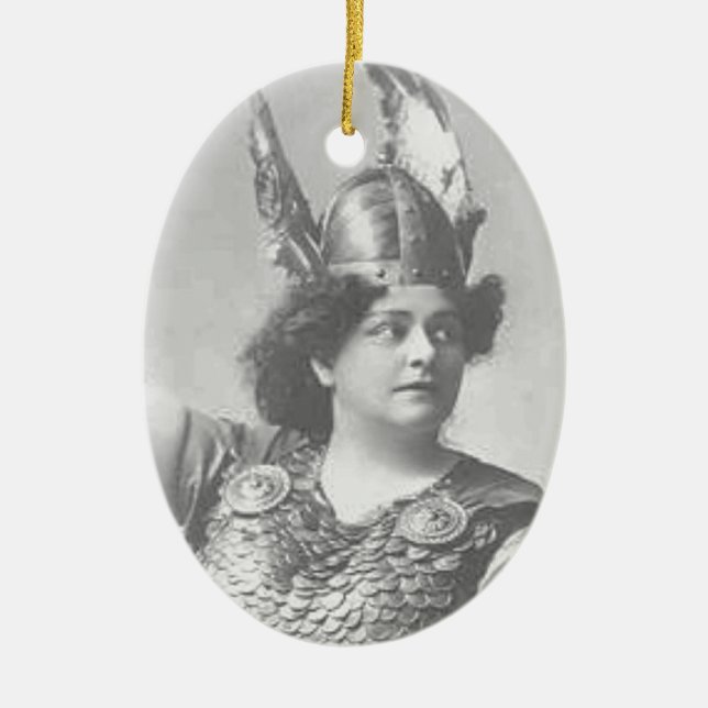 Gör mig inte använda till min Opera-röst Julgransprydnad Keramik (Framsidan)