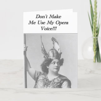 Gör mig inte använda till min Opera-röst Kort