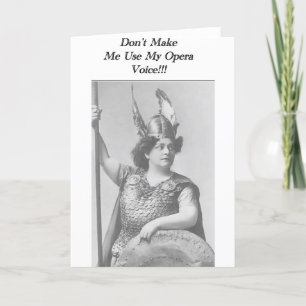 Gör mig inte använda till min Opera-röst Kort