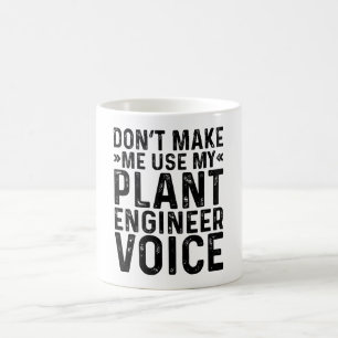 Gör mig inte Använda till min växt-Ingenjör-röst Kaffemugg