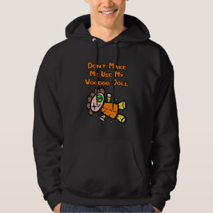 Gör mig inte Använda till min voodoo Doll Emo Goth Hoodie