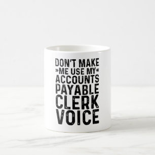 Gör mig inte Använda till Mina konton Payale Clerk Kaffemugg