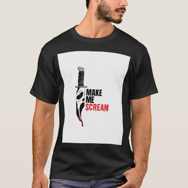 Gör mig kräm - Ghostface Knivar T Shirt (Framsida)