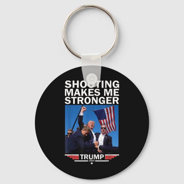 Gör mig starkare Donald Trump 2024 Nyckelring (Framsida)