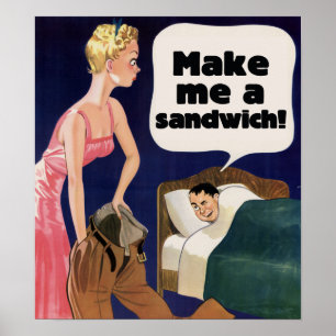 Gör mig till en smörgås poster