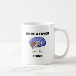 Gör mig till en tjänst för Tänka (Brain Anatomy Hu Kaffemugg