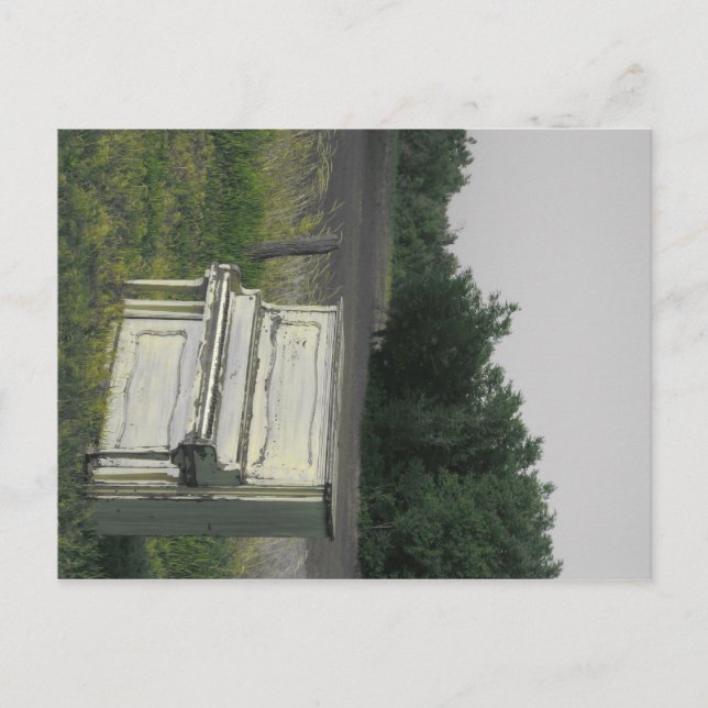 Gör mig till instrument (Grått/Grönt-högdagrar) Vykort (Framsida)