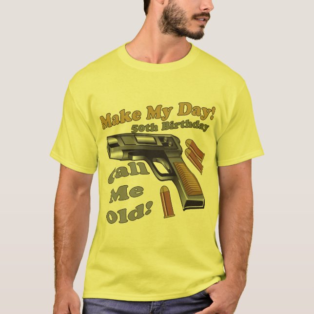 Gör min 50th födelsedaggåvor för dagen t shirt (Framsida)