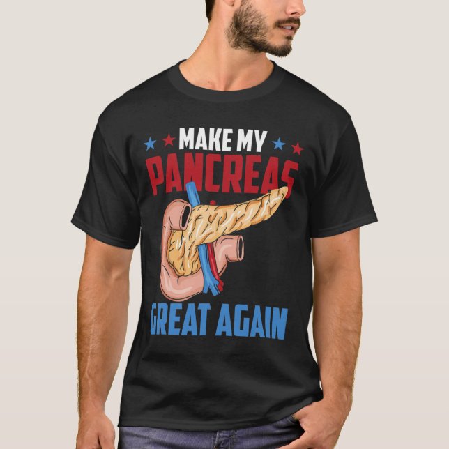Gör min bukspottkörtel Underbar igen med diabetes  T Shirt (Framsida)
