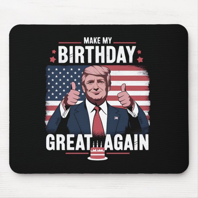 Gör min födelsedag bra igen rolig Trump Musmatta (Framsidan)