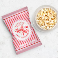 Gör min hjärtklappning Alla hjärtans popcornus-väs