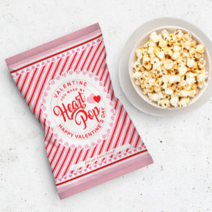 Gör min hjärtklappning Alla hjärtans popcornus-väs Reklamblad