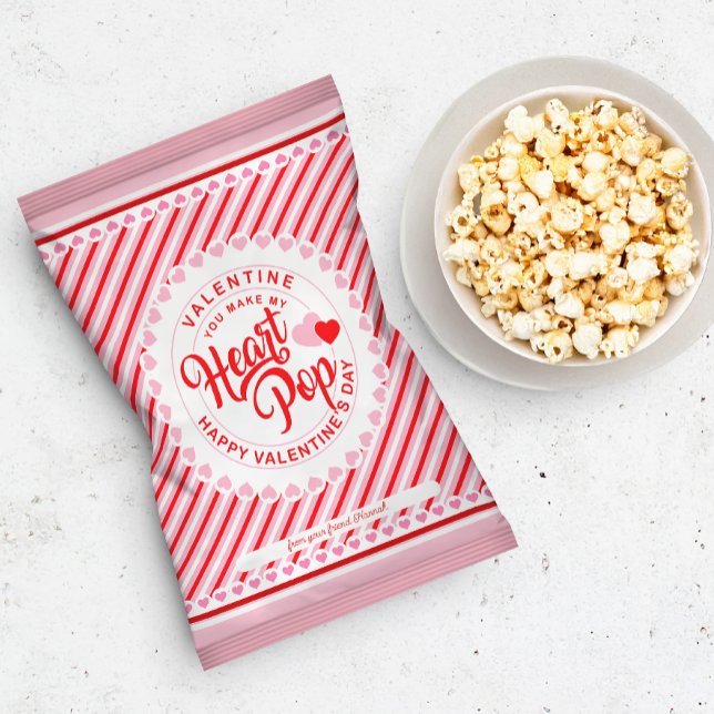 Gör min hjärtklappning Alla hjärtans popcornus-väs Reklamblad (Skapare uppladdad)
