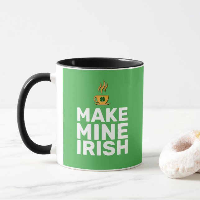 Gör min irländska cool rolig mugg (Med munk)