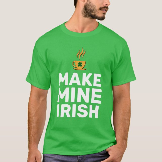 Gör min irländska cool rolig t shirt (Framsida)