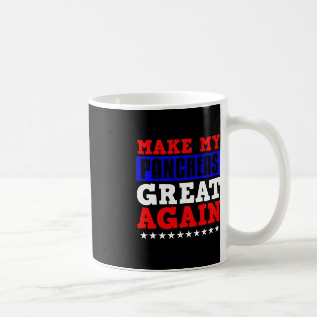 Gör min pancreas Underbar igen Roligt Pancreas Dia Kaffemugg (Höger)