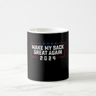 Gör Min Rygg Stor Igen 2024 Trump Val Kaffemugg