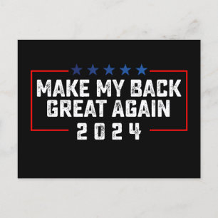 Gör min rygg Underbar igen 2024 års trumval Vykort