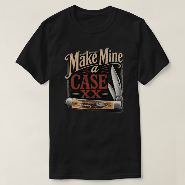 Gör Min till en Case XX fickkniv T-Shirt (Design framsida)