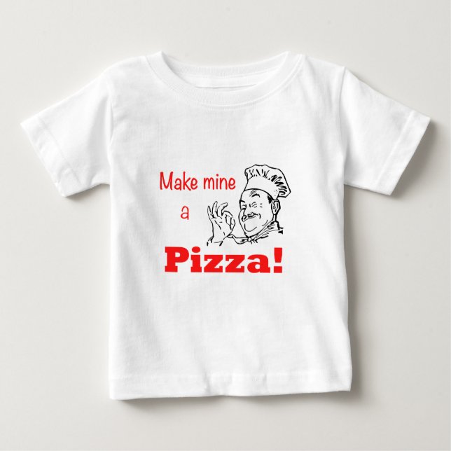 Gör min till en Pizza! Tee Shirt (Framsida)