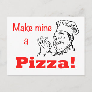 Gör min till Pizza! Vykort