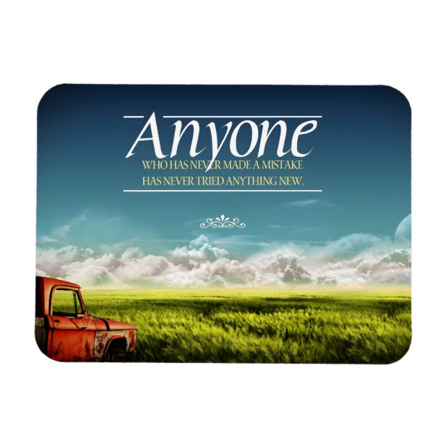 "Gör misstag" inspirationsofferten flexibel Magnet (Horisontell)