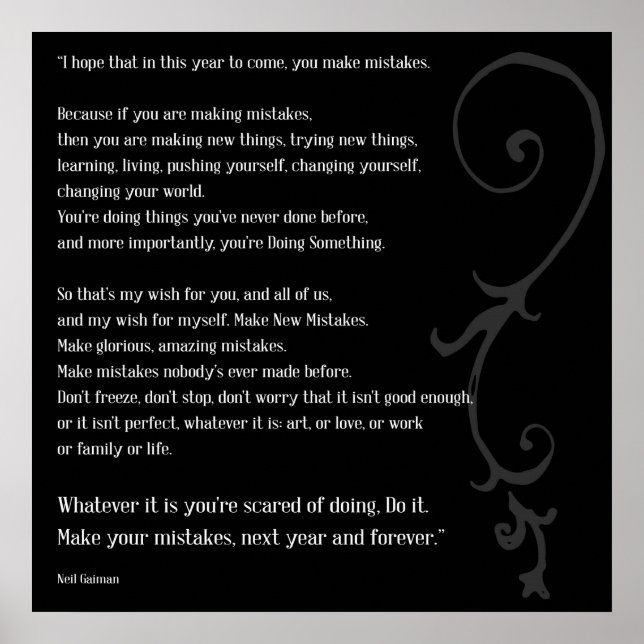 Gör misstag poster (Framsidan)